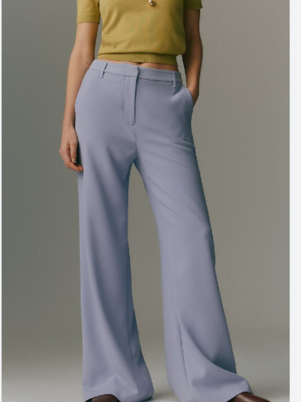 Anthropologie Maeve Flat Front Trousers Pants womens size 14 office professional